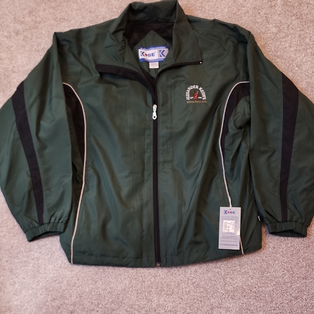 Kobe Sportswear Green and Black‎ Windbreaker Jacket With Logo